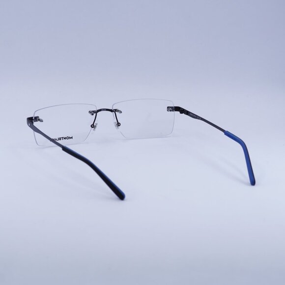 🕶️ New Montblanc MB0105O 001 Eyeglasses - Black Frame 57mm - Picture 5 of 10